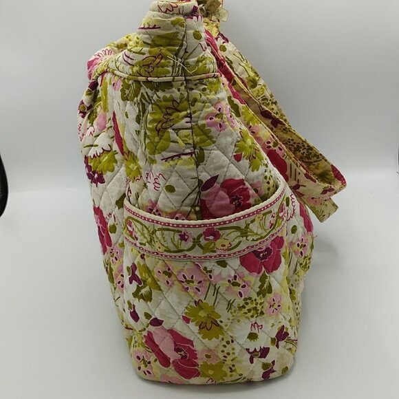 Vera Bradley Make Me Blush On the Go Tote Large Pink Floral Retired - Picture 5 of 10